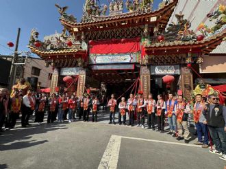 113年1月14日六興宮參加嘉邑聖興宮牌樓竣工揭匾大典